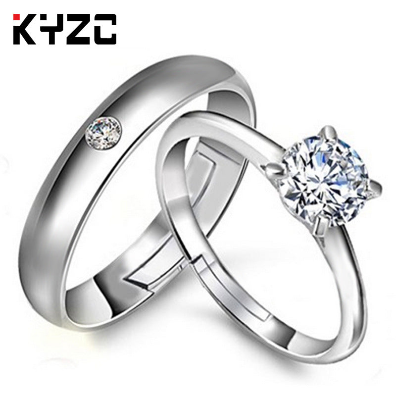 Moissanite Wedding Ring Set for Women, Sparkling Couple Engagement Jewelry by Max Store