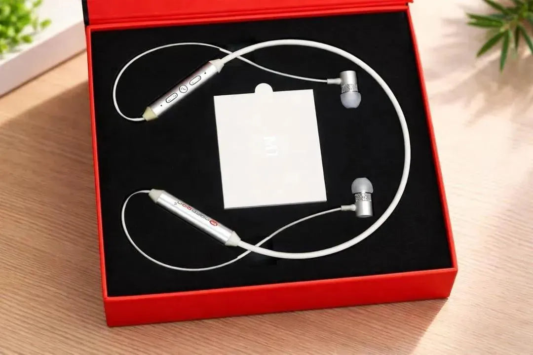 Wireless Neckband Bluetooth 5.3 Handsfree with Red Light by Max Store