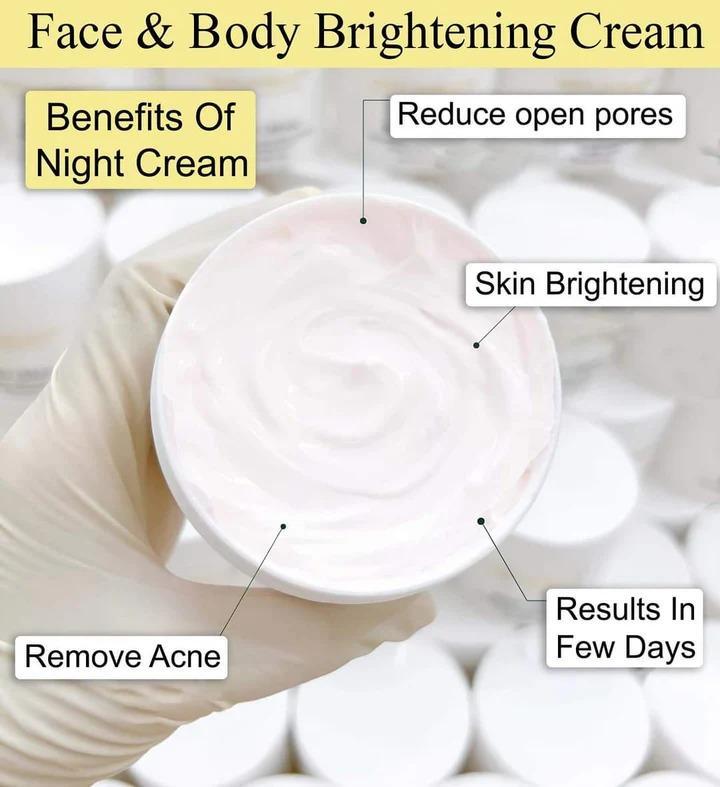 Night Cream Whitening Brightening for All Skin Types