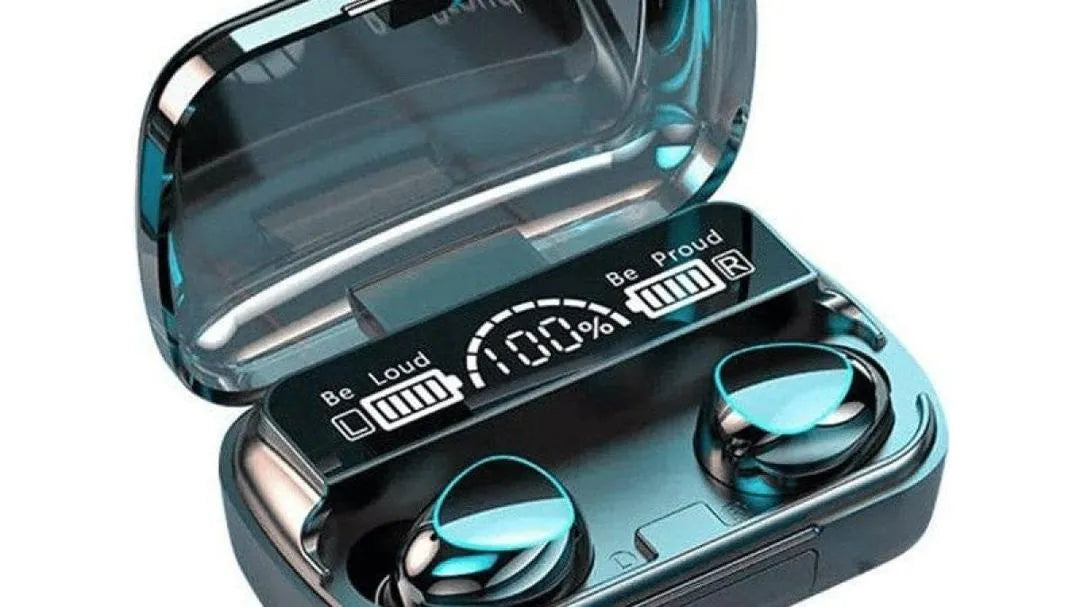 M10 Wireless Earbuds Bluetooth 5.1 Touch Control LED Power Display by Max Store