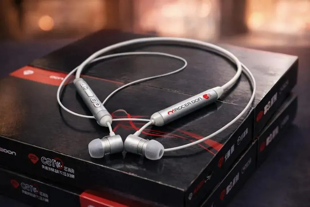 Wireless Neckband Bluetooth 5.3 Handsfree with Red Light by Max Store