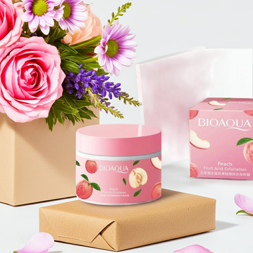 BIO AQUA Peach Extract Exfoliating Gel Face Cream by Max Store