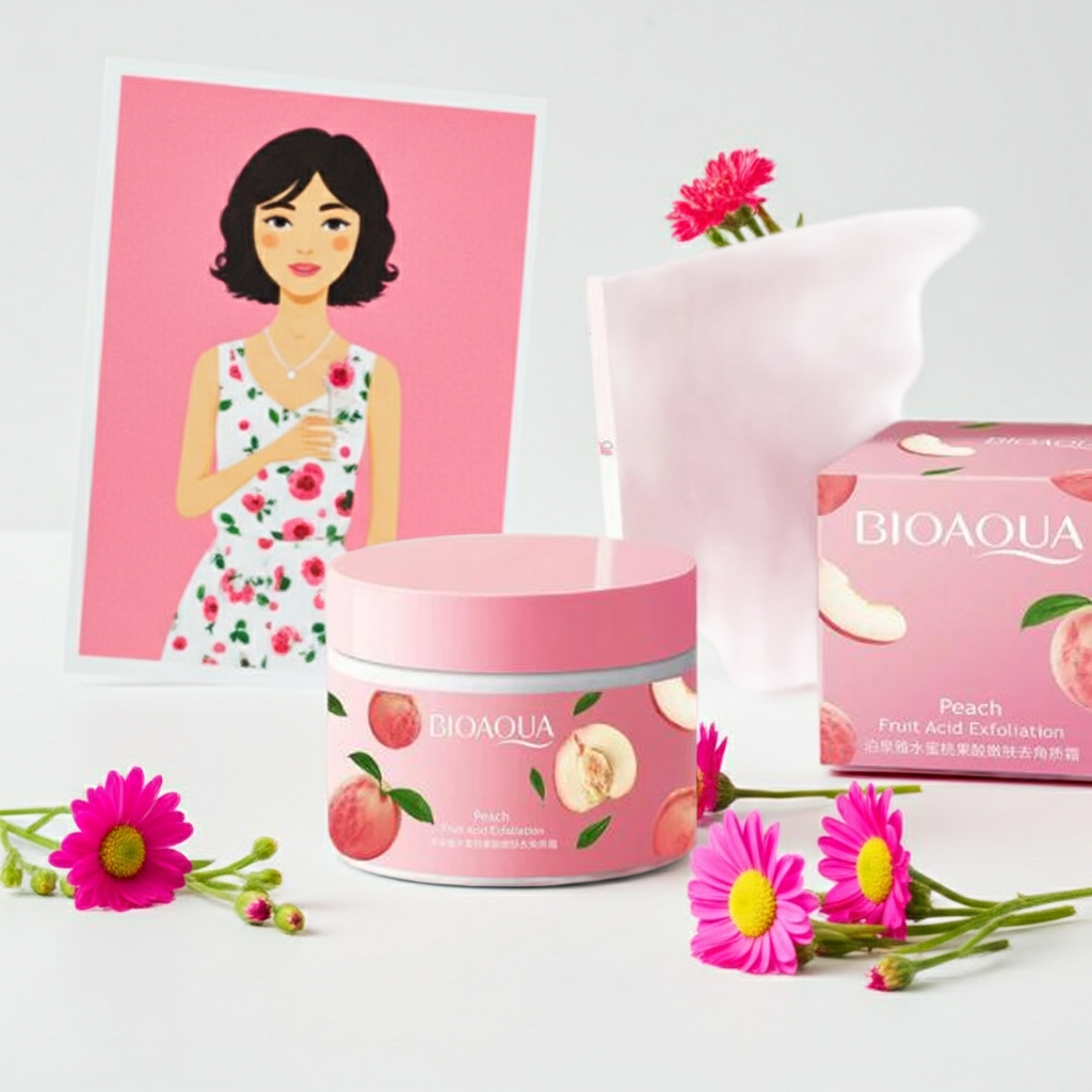 BIO AQUA Peach Extract Exfoliating Gel Face Cream by Max Store