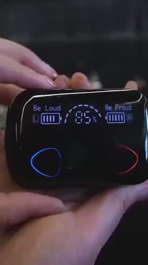 M10 Wireless Earbuds with Touch Control & LED Display